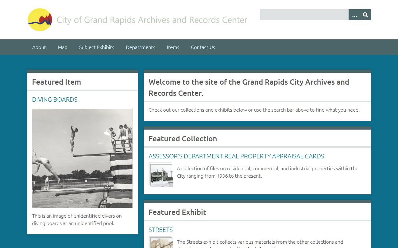 Grand Rapids City Archives for historical people search