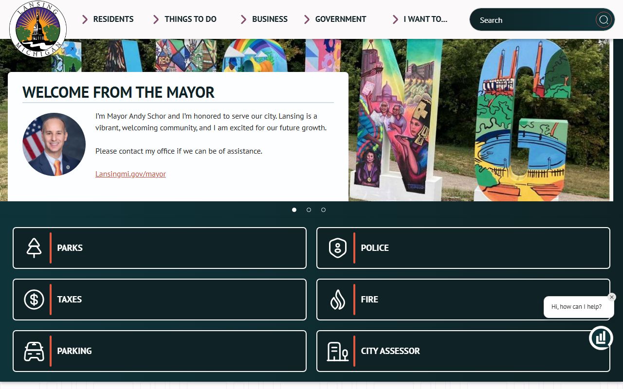 City of Lansing homepage for Lansing people search