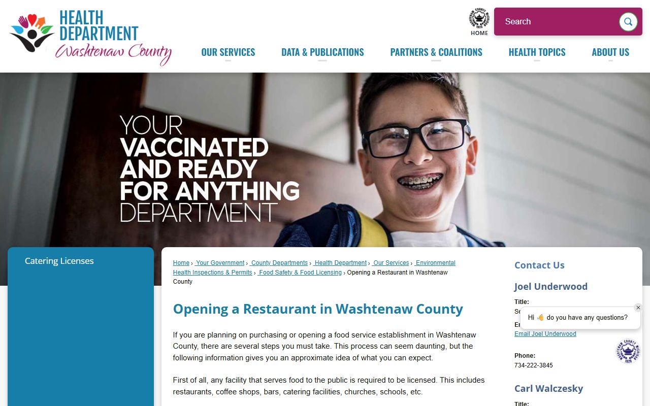 Washtenaw County Sheriff page for people search