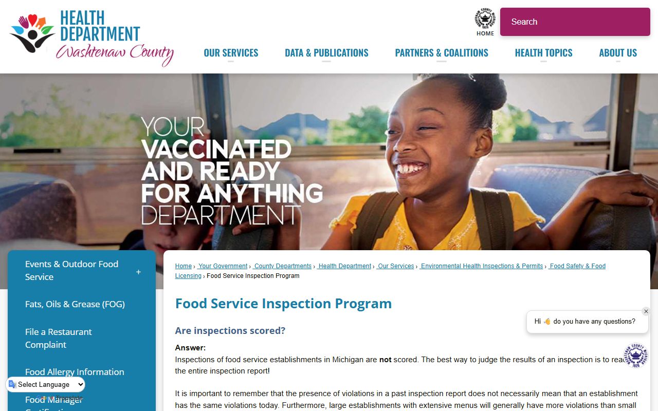 Washtenaw County Treasurer page for people search